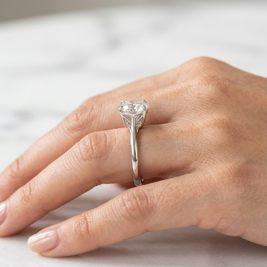 SERENITY - 1ct Moissanite Solitaire | 925 Sterling Silver