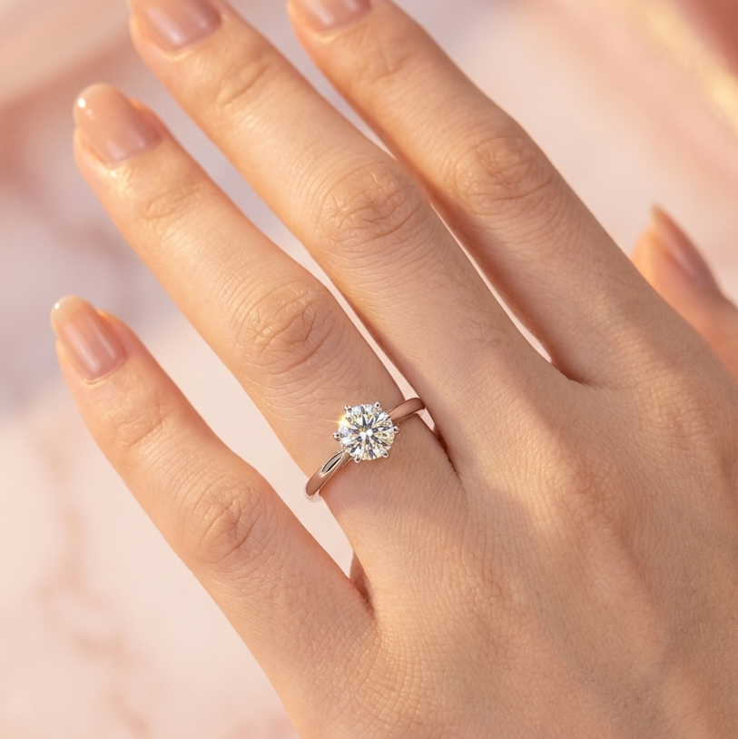 ETOILE - 0.5ct Moissanite Solitaire | 925 Sterling Silver