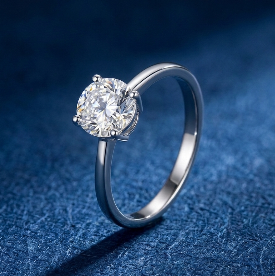 SERENITY - 1ct Moissanite Solitaire | 925 Sterling Silver